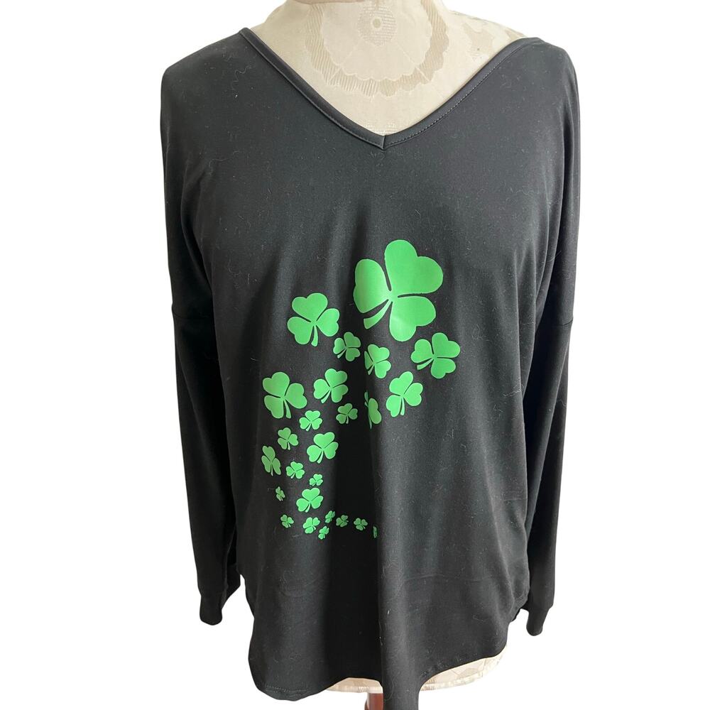 St. Patrick’s Long Sleeve V-neck T-Shirt Large